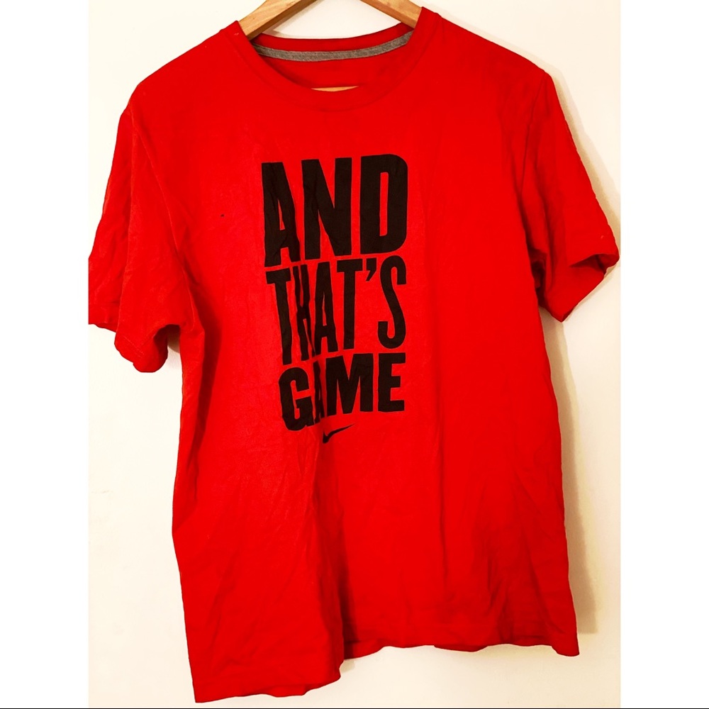 Nike Red/Blk T-Shirt sz M (READ-BELOW) That’s Game